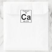 Element 020 - Ca - Calcium (vol) Vierkante Sticker (Tas)