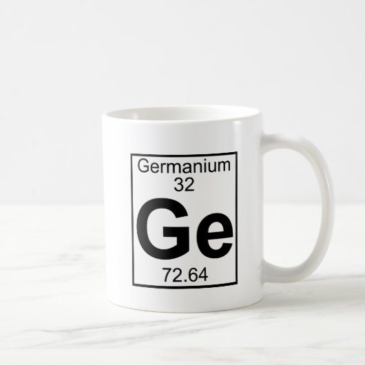 Element 032 - Ge - Germanium (volledig) Koffiemok (Rechts)