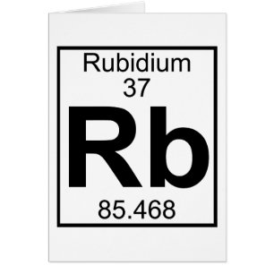 Élément 037 - Rb - rubidium (plein)