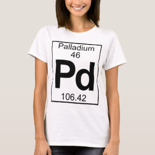 Element 046 - Pd - Palladium (volledig) T-shirt
