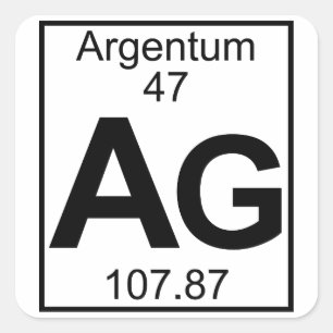 Element 047 - AG - Argentinië (volledig) Vierkante Sticker