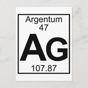 Element 047 - AG - Argentum (volledig) Briefkaart