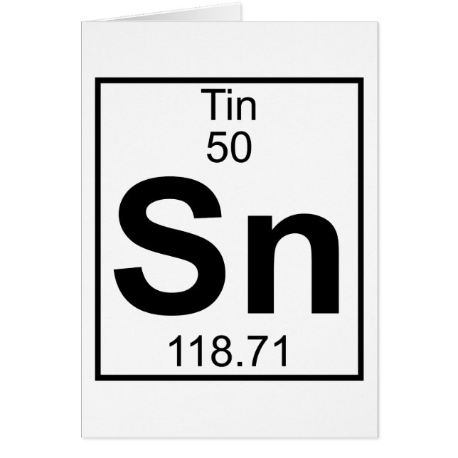 Element 050 - Sn - Tin (volledig) (Voorkant)