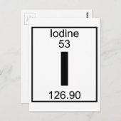 Element 053 - I - Jodium (volledig) Briefkaart (Voorkant / Achterkant)