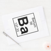 Element 056 - Ba - Barium (volledig) Rechthoekige Sticker (Envelop)