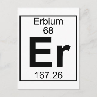 Element 068 - ER - Erbium (volledig) Briefkaart