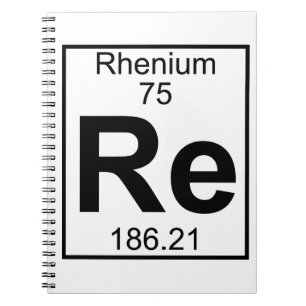 Element 075 - Re - Rhenium (Volledig) Notitieboek