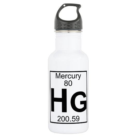 Element 080 - Hg - Kwik (volledig) Waterfles (Voorkant)