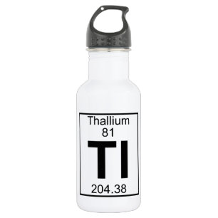 Element 081 - Tl - Thallium (volledig) Waterfles