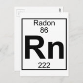Element 086 - RN - Radon (volledig) Briefkaart (Voorkant / Achterkant)