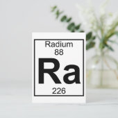 Element 088 - Ra - Radium (volledig) Briefkaart (Staand voorkant)