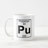 Element 094 - Pu - Plutonium (volledig) Koffiemok (Links)