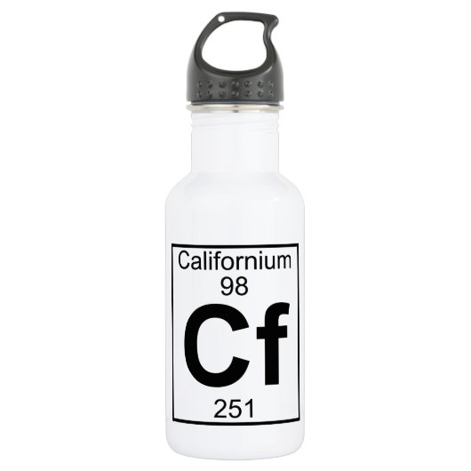 Element 098 - Cf - Californië (volledig) Waterfles (Voorkant)