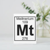Element 109 - MT - Meitnerium (volledig) Briefkaart (Staand voorkant)