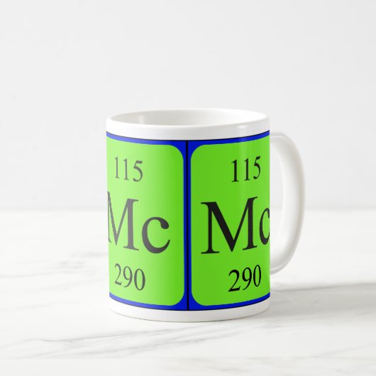 Élément 115 tasse - Moscovium (Devant droit)