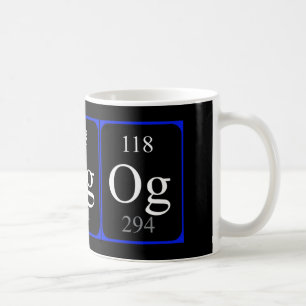 Element 118 mok - Oganesson zwart