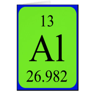 Element 13 kaart - aluminium