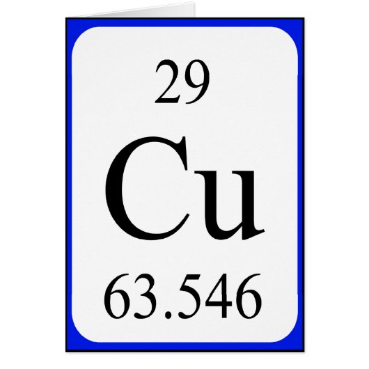 Element 29 kaart - Koperwit (Voorkant)