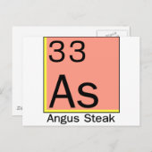Element 33: Angus Steak Briefkaart (Voorkant / Achterkant)