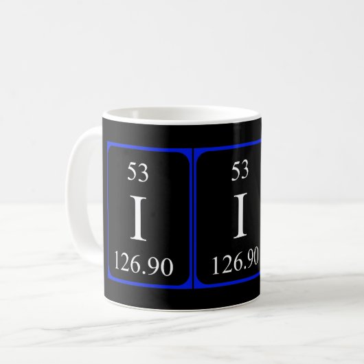 Élément 53 tasse - Iode (Devant gauche)
