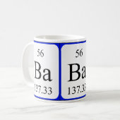 Élément 56 mug blanc - baryum (Devant gauche)