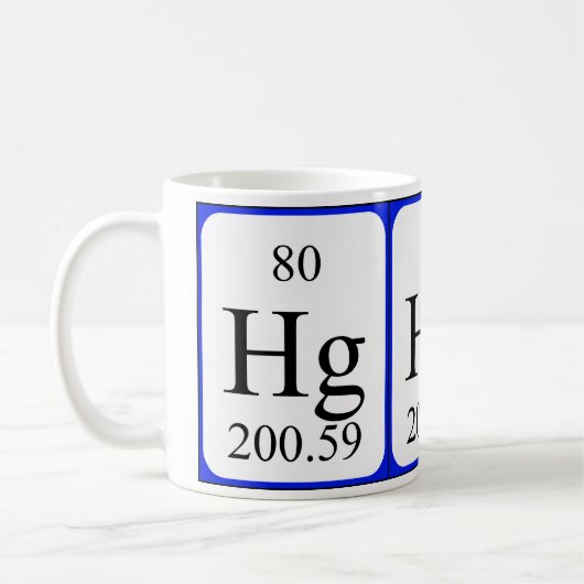 Element 80 witte mok - Kwik (Links)