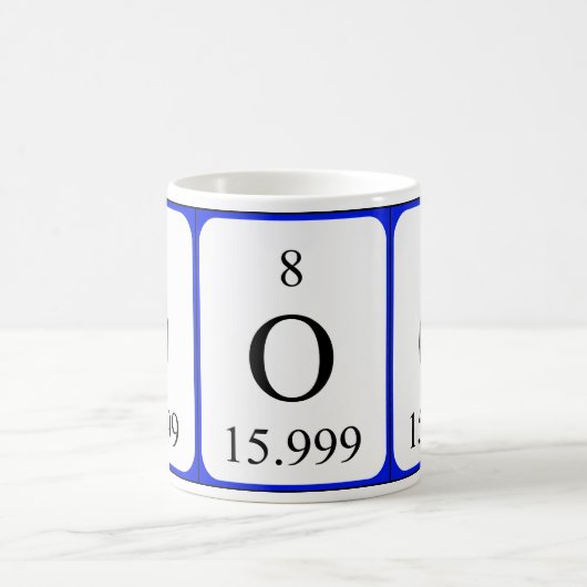 Element 8 witte mok - zuurstof (Center)