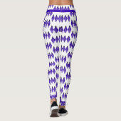 Elément Art déco dans Leggings violets profonds (Dos)