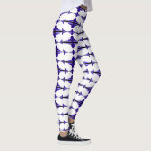 Elément Art déco dans Leggings violets profonds (Droite)