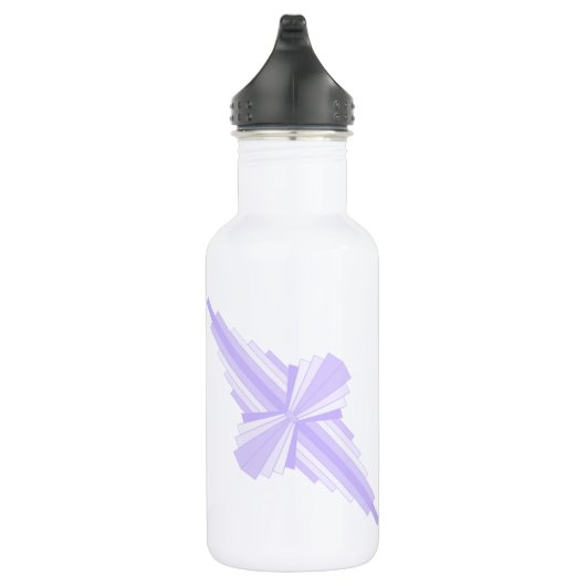 Elément Art déco en bouteille d'eau lilas & violet (Droite)