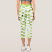Elément Art déco en leggings capri vert clair (Verso)
