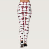 Elément Art déco en Leggings crimson (Dos)