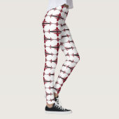 Elément Art déco en Leggings crimson (Droite)