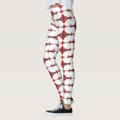 Elément Art déco en Leggings rouges profonds (Gauche)