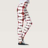 Elément Art déco en Leggings rouges profonds (Droite)
