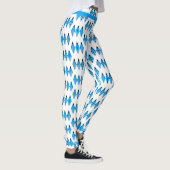 Elément Art déco en Leggings turquoises bleus (Droite)