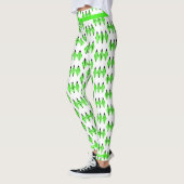 Elément Art déco en Leggings vert citron (Gauche)