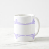Elément Art déco en tasse de café lilas & violet (Devant droit)