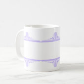 Elément Art déco en tasse de café lilas & violet (Devant gauche)
