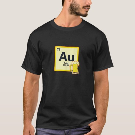 Element au Gold Bier Design St Patricks Chemistry T-shirt (Voorkant)