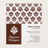 element | bruin visitekaartjes (Buitenkant ongevouwen)