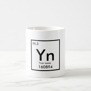 Élément chimique MUG personnalisable