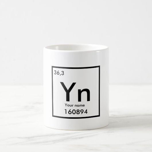 Élément chimique MUG personnalisable (Centre)