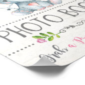 Élément de décoration de photomaton éléphant Roses (Coin)