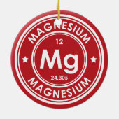 Élément de magnésium Ornement en céramique rouge (Dos)