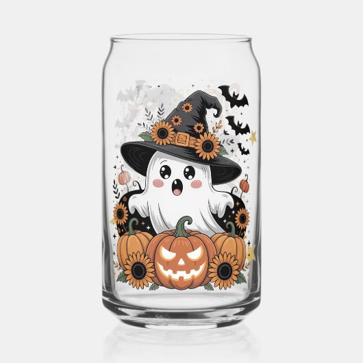Élément de verre Halloween mignon et effrayant (Recto)