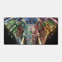 Élément décoratif mural éléphant chromatique | Él 
