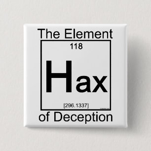 Element HAX Vierkante Button 5,1 Cm