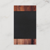 Element Hout Graanleder Visitekaartje (Achterkant)