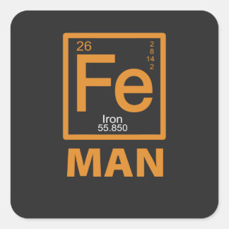 Element Iron Fe Vierkante Sticker